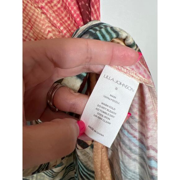 NEW Ulla Johnson Orla Lightweight Jersey Pullover Midi Dress Crystal Opal Size:S - Picture 5 of 7